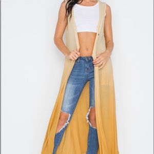 Two way ombré maxi dress